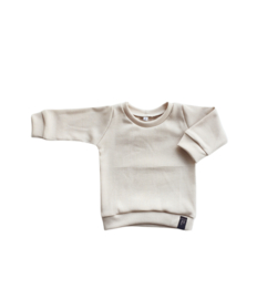 Sweater- Small rib natural beige