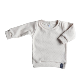 Sweater - Pointelle naturel beige