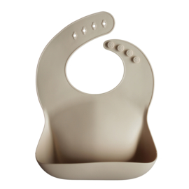 Mushie Silicone  bib - shifting sand