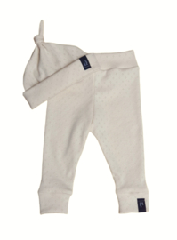 Newbornset - Pointelle Natural beige