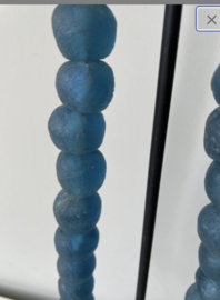 Blue medium size glassbeads necklace Cameroon