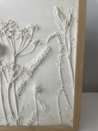 Botanical plastered flowers one of a kind