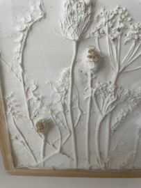 Botanical plastered flowers one of a kind