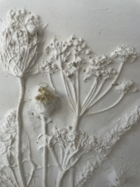 Botanical plastered flowers one of a kind