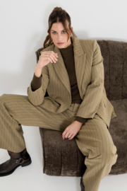 ZIZO SELLA BROEK STRIPE KHAKI