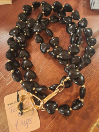 TELEFOONKOORD HARTJES ZWART