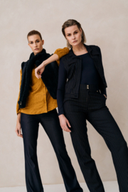 ZIZO PLORA-VEST PINSTRIPE-GOLD