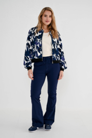MAICAZZ JOSSY JACKET/BOMBER BLUE FLOWER TRV(sale kan niet retour)