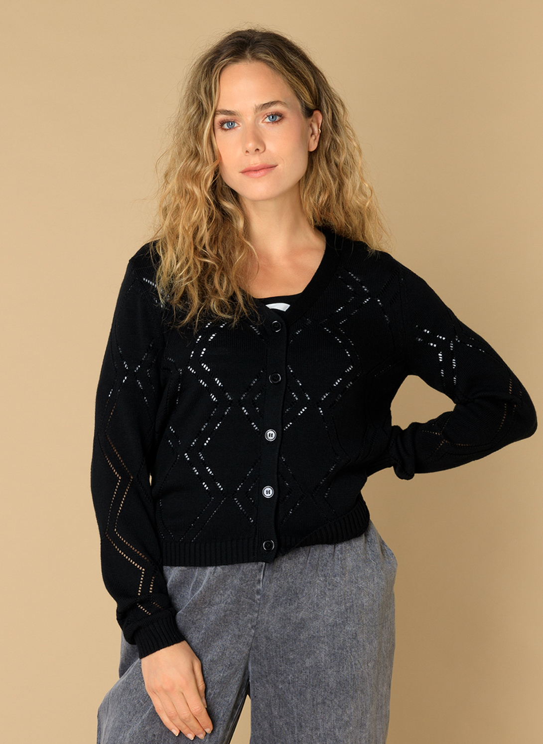 IVY BEAU PRE HERFST EILEEN VEST BLACK