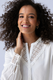 IVY BEAU TORY BLOUSE EGRET(sale kan niet retour)