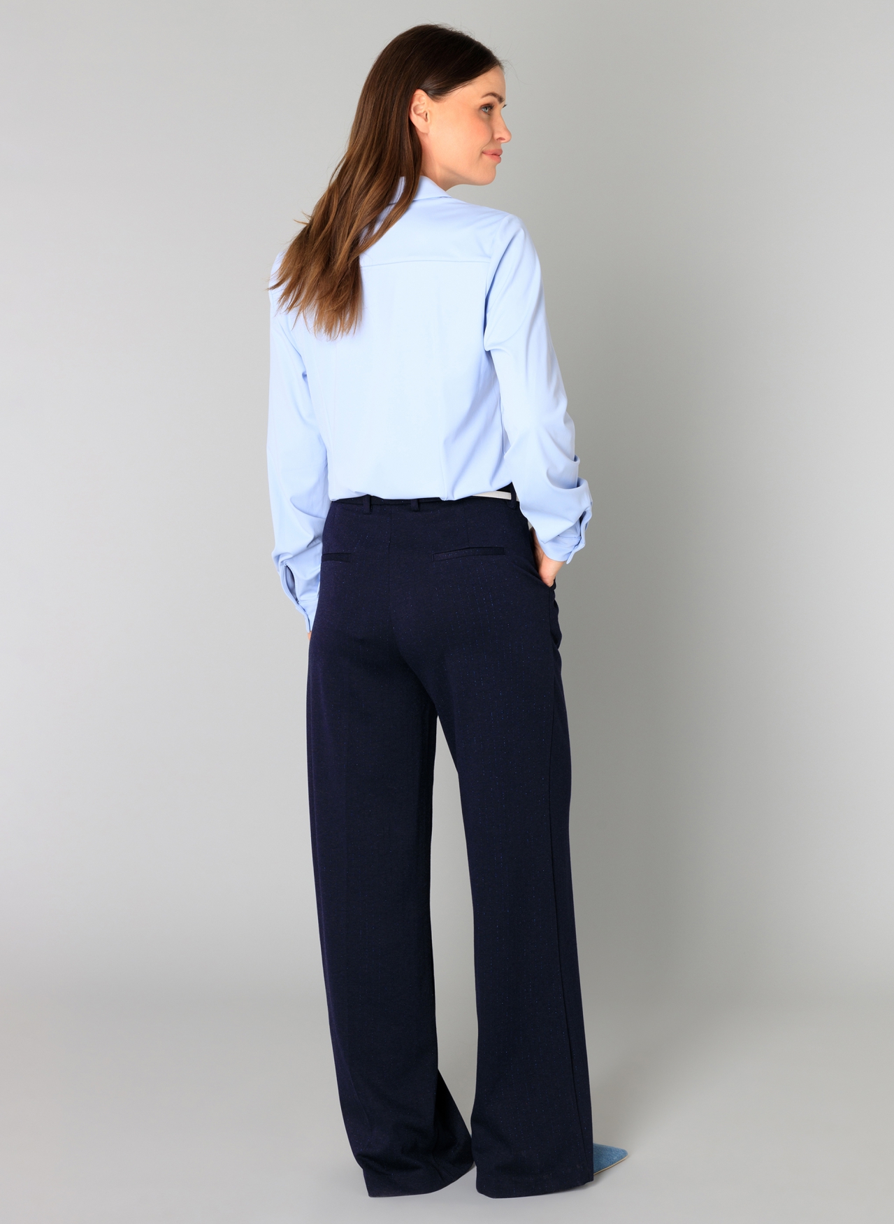 YEST OFIRA BLOUSE SOFT BLUE TRAVEL