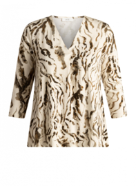 YEST SORINA TOP BEIGE CREM/MULTI CO