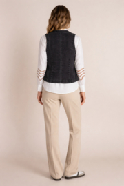 IVY BEAU SABINA GILET BLACK JEANS