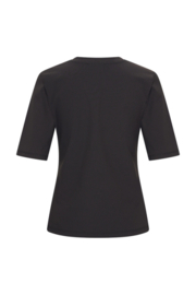 MI PIACE T SHIRT V HALS BLACK TRV