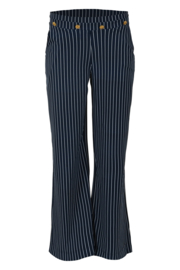 MAICAZZ XAVI- BROEK NAVY PINESTRIPE TRV(sale kan niet retour)
