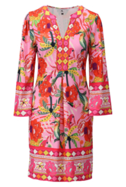 K-DESIGN C411/P136 JURK MET DESIGN ROZE