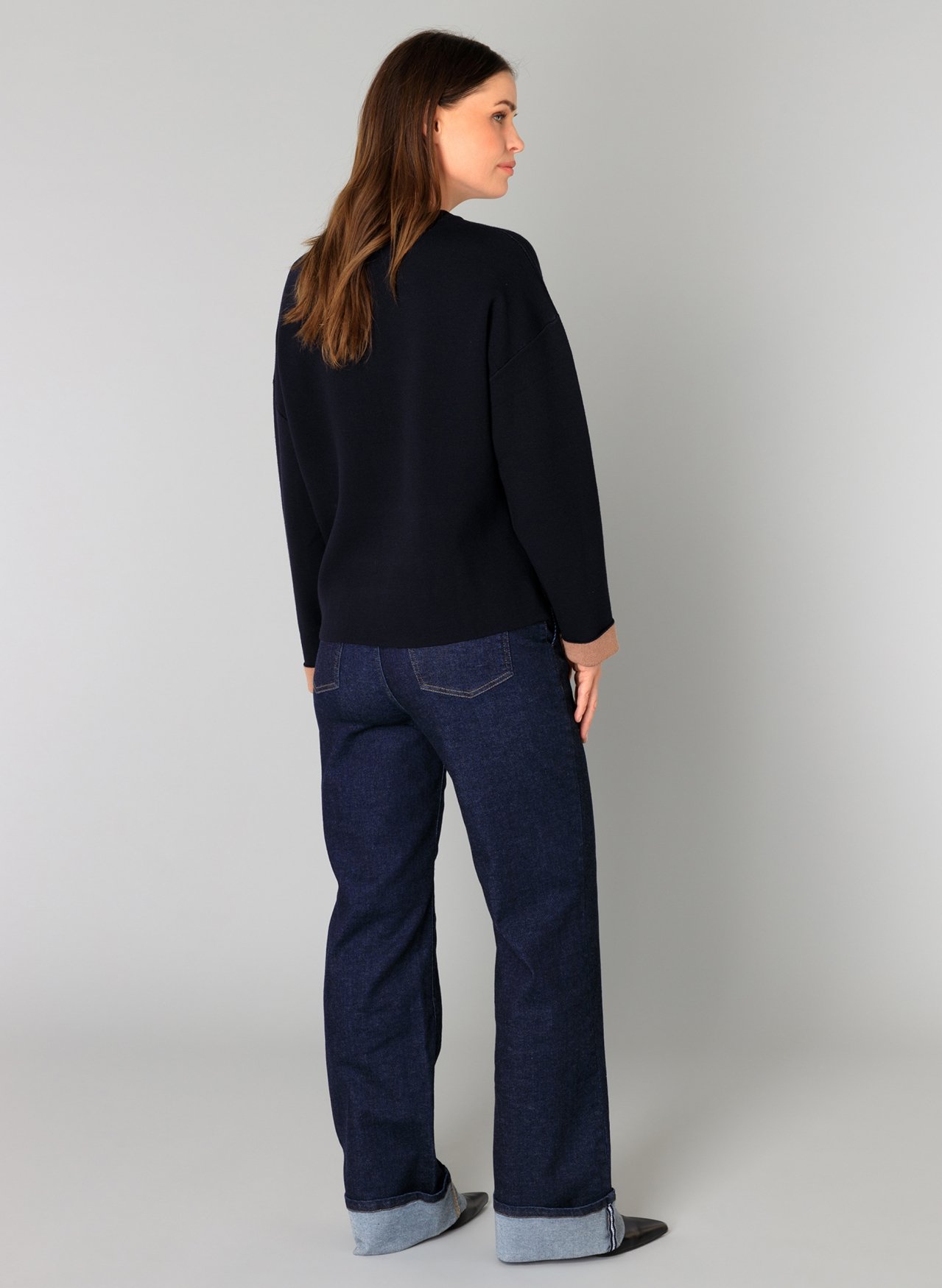 YEST BRENNA TRUI DARK NAVY KNITWEAR