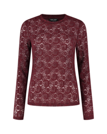 LADY DAY JOSS TOP KANT PAISLEY WINE