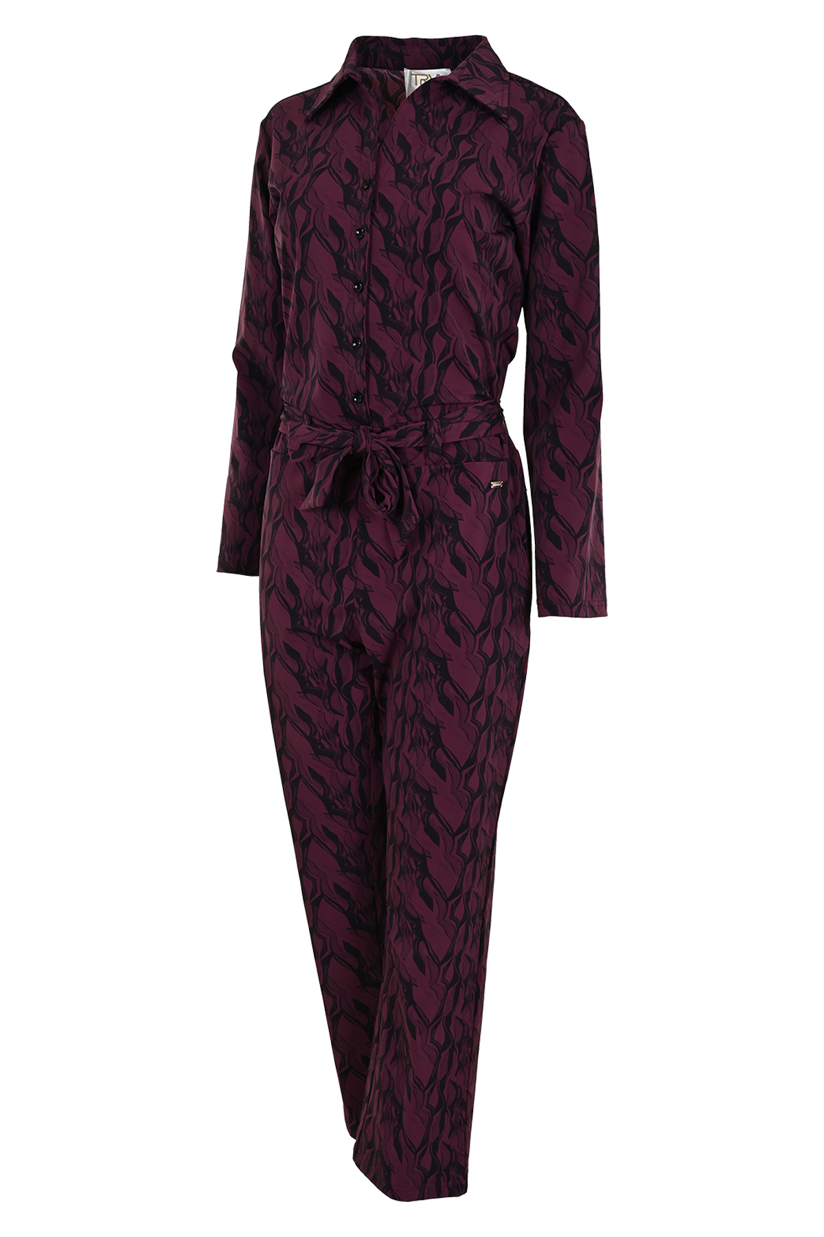 MAICAZZ VENICE-JUMPSUIT ABSTRACT PLUM TRV