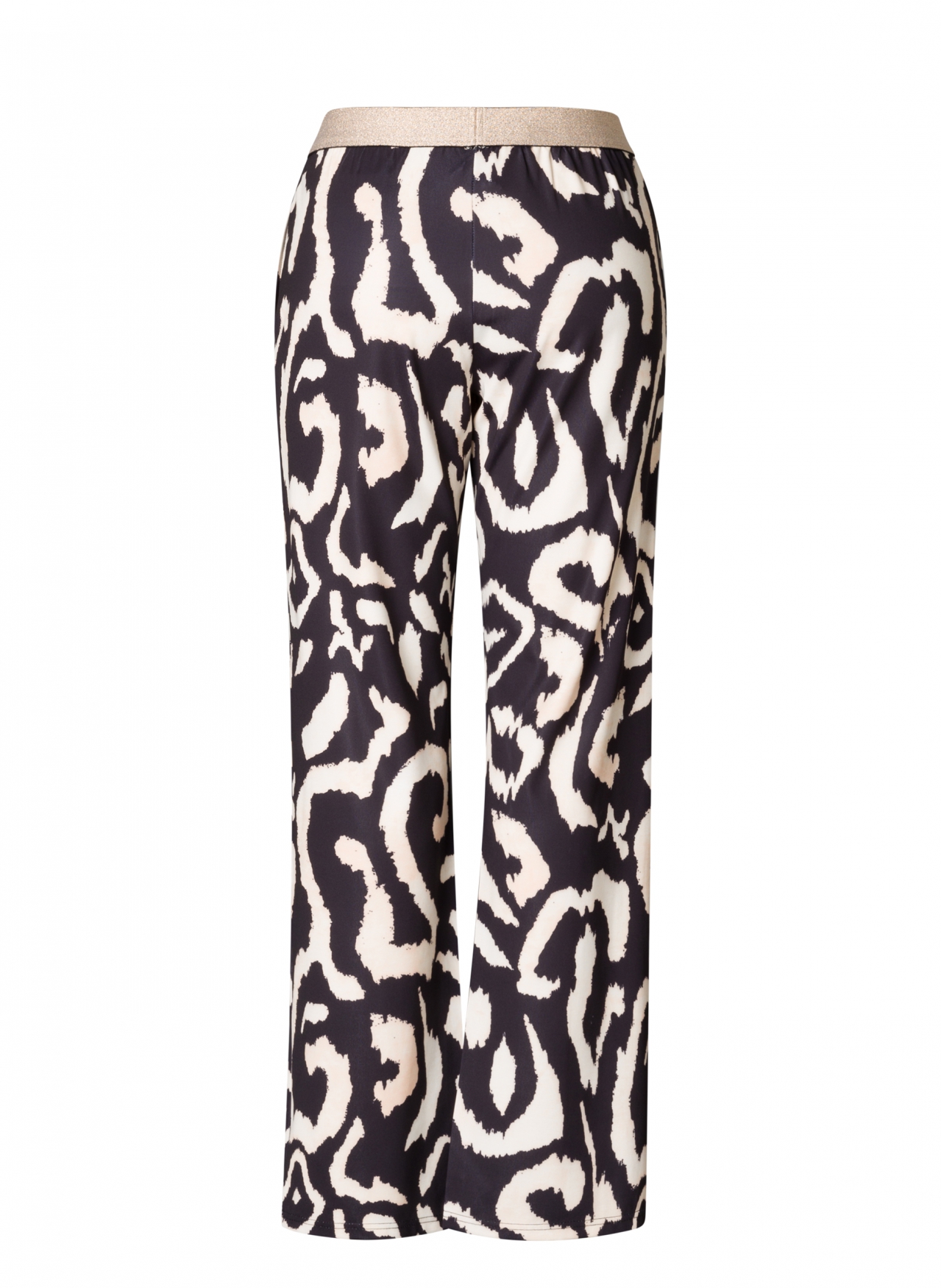 IVY BEAU ROWENA BROEK BLACK/MULTI-COLOUR