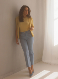 YEST MANUELA TOP RAFFIA YELLOW