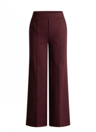 YEST NAYLA BROEK L/32 WINE RED/GREY MELANG