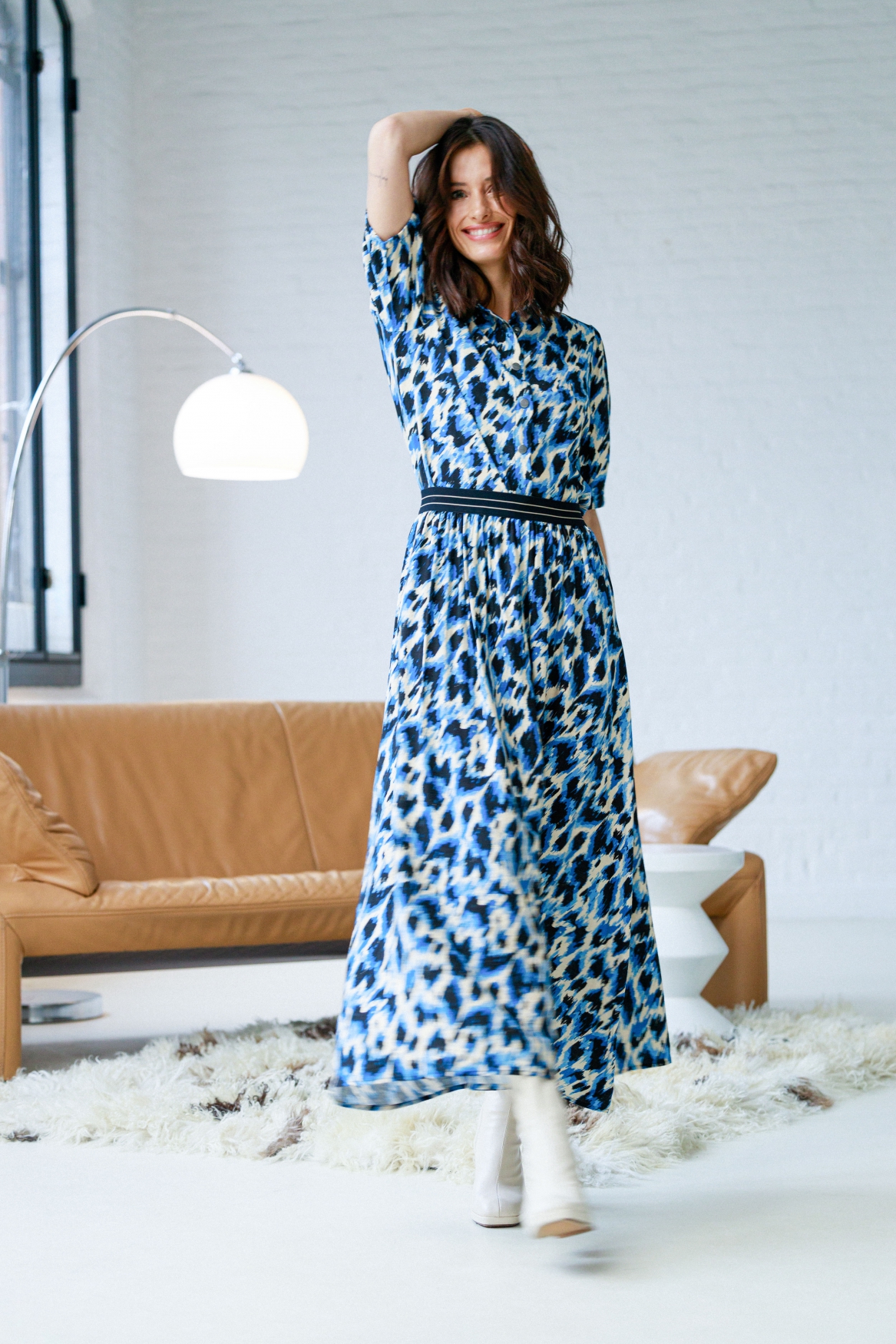 IVY BEAU PRE HERFST EVELINA TOP/BLOUSE BRILLIANT BLUE/MULTI
