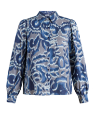 YEST USSIA BLOUSE WARM GREY/MULTI COLO