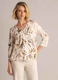 YEST SORINA TOP BEIGE CREM/MULTI CO