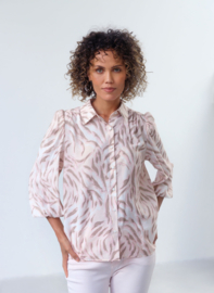 YEST RAGIN ESSENTIAL BLOUSE ANTIQUE WHITE/MULTI