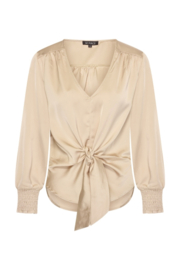 MI PIACE TOP KNOTTED SATIN SAND
