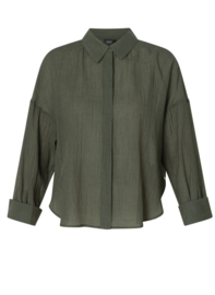 YEST CAROLIE BLOUSE ARMY GREEN
