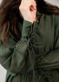 YEST CAROLIE BLOUSE ARMY GREEN