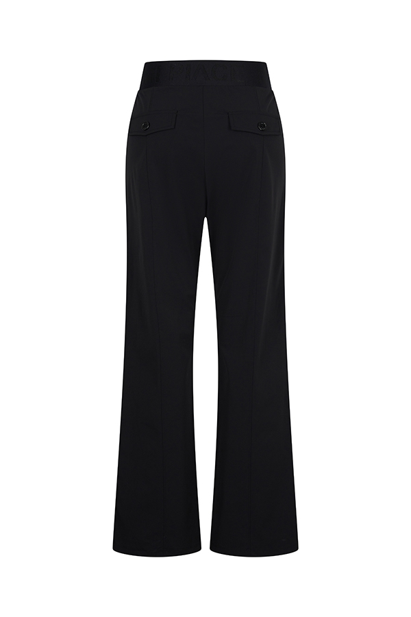 MI PIACE BROEK  STRAIGHT LOGO BLACK TRV