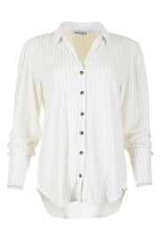MAICAZZ GALYA-BLOUSE SAND STRIPE(sale kan niet retour)