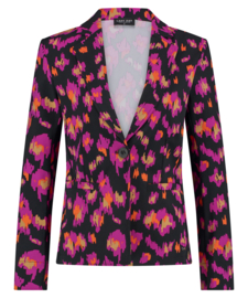 LADY DAY BILLY BLAZER ART LEOPARD PRINT TRV