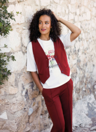 IVY BEAU GIVENSELLI BROEK DARK RED