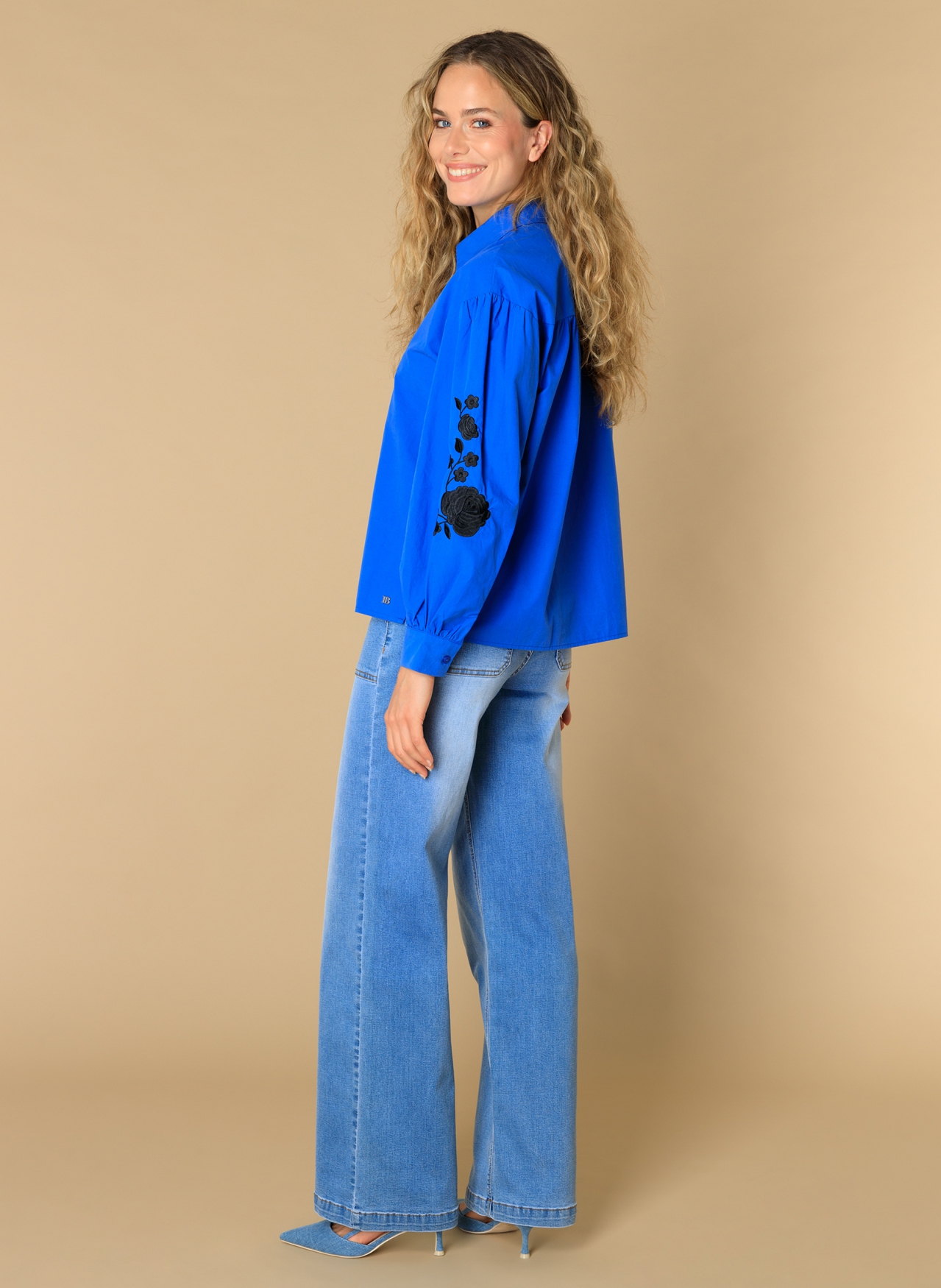IVY BEAU PRE HERFST ESLINA TOP/BLOUSE BRILLIANT BLUE