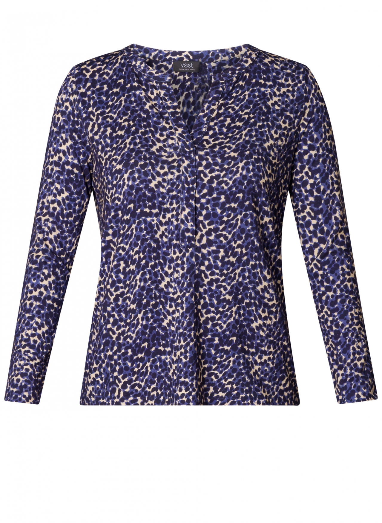 YEST RAISSA PRE HERFST TOP DARK NAVY/MULTI COLO 5754