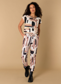 IVY BEAU PERLE TOP SAND/MULTI-COLOUR