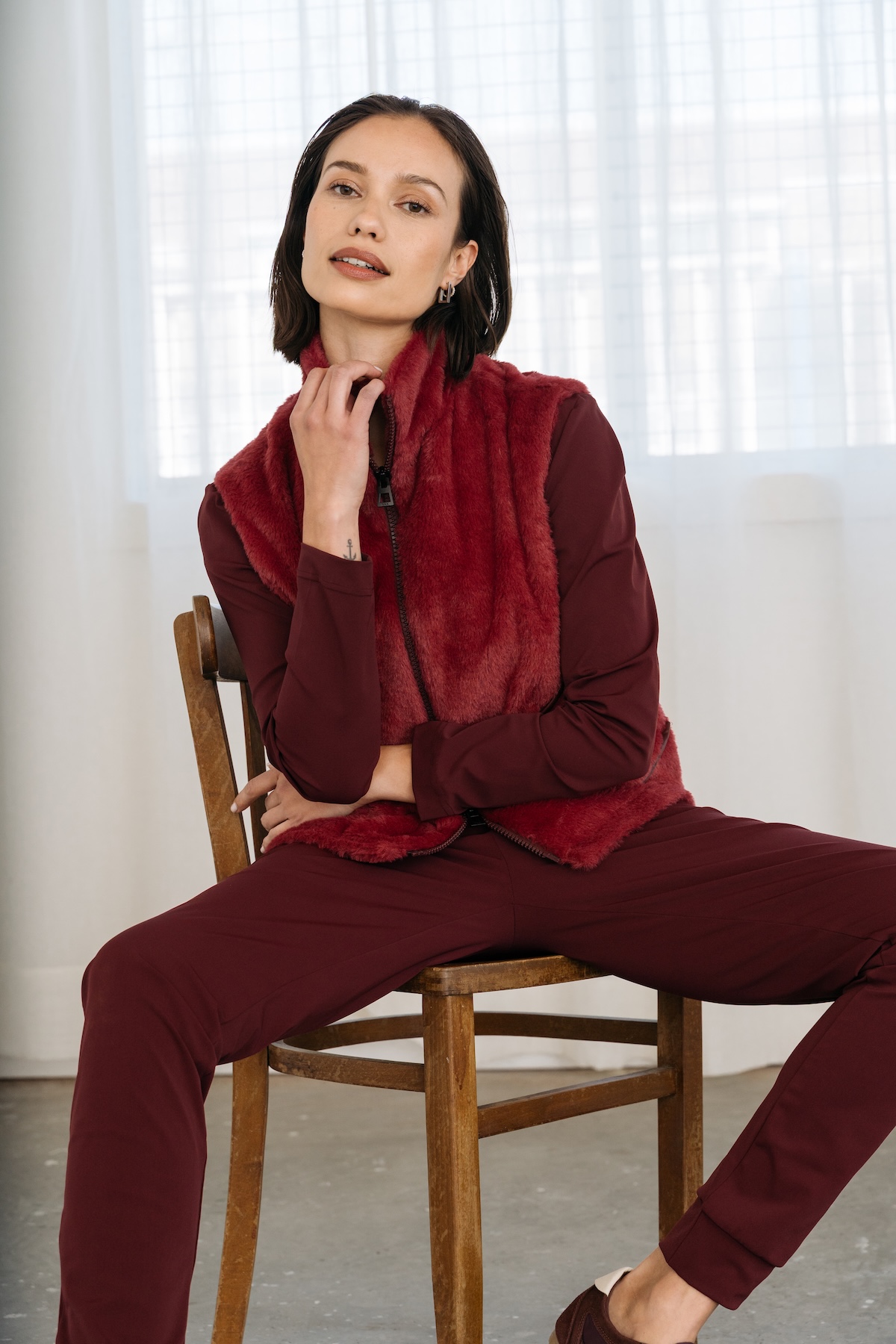 MAICAZZ FEMME PANTS PLUM TRV