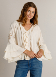 IVY BEAU KAITLYN BLOUSE OFFWHITE