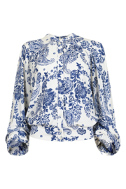 MAICAZZ NANNES BLOUSE JEANS FLOWER(sale kan niet retour)