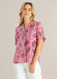 IVY BEAU GIANA BLOUSE PINK/MULTI COLOUR