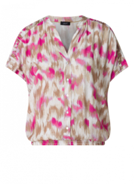 YEST TABITHA TOP FUCHSIA/MULTI-COLOR