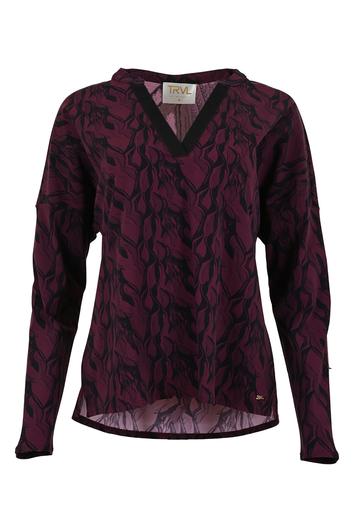 MAICAZZ LOSINA-TOP ABSTRACT PLUM TRV