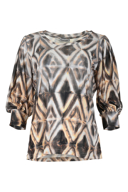 MAICAZZ MASCHE-TOP DIAMOND EARTH(sale kan niet retour)