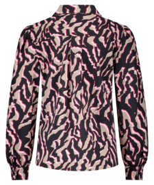 LADY DAY PHILLY BLOUSE ZEBRA PRINT TRV(sale kan niet retour)