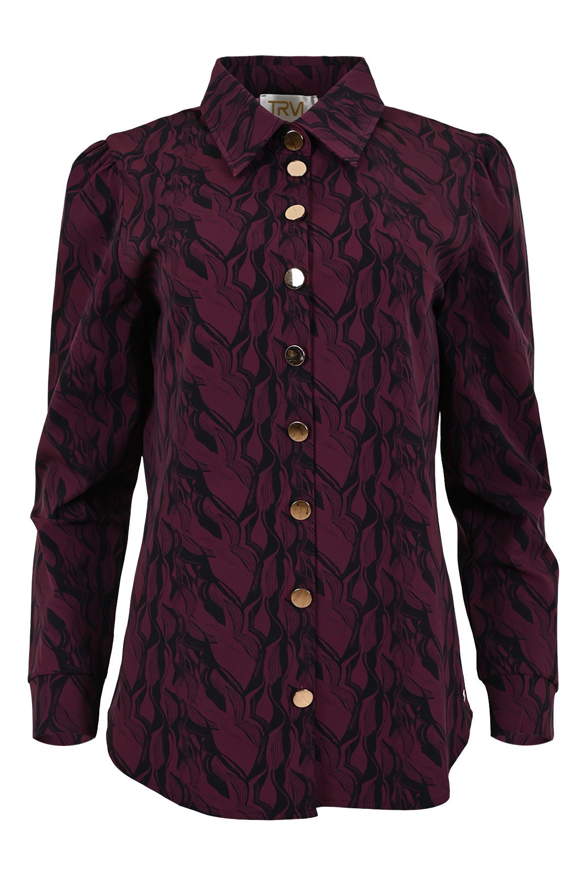 MAICAZZ NAYETTE - BLOUSEABSTRACT PLUM TRV