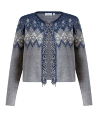 YEST ULRIKE VEST DARK BLUE/MID GREY M